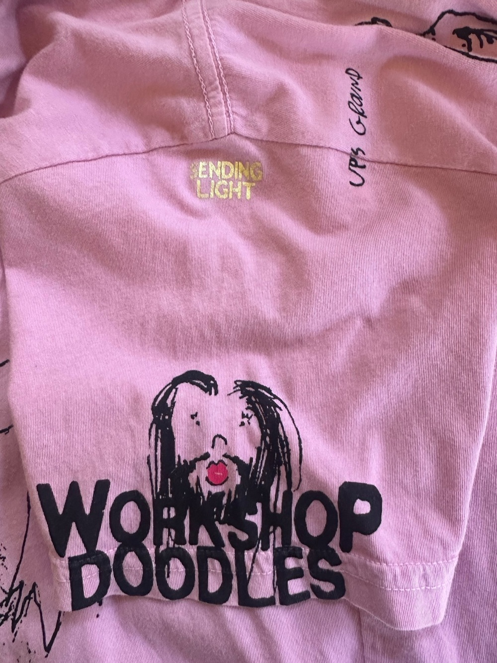 RARE! FREECITY "Workshop Doodles" Hand-Screened Tee Small Excellent Condition! - Picture 6 of 8